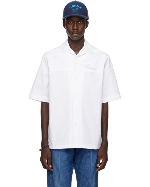 メンズ Versace ホワイト Nautical シャツ White