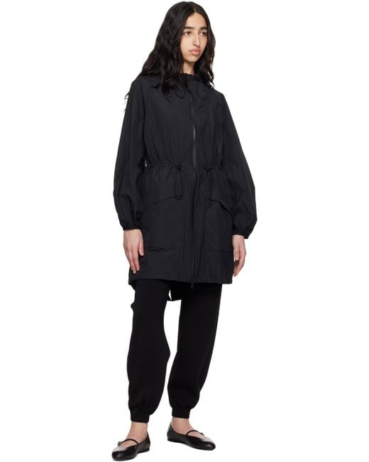 Mackage Blue Alyster Packable Long Rain Coat