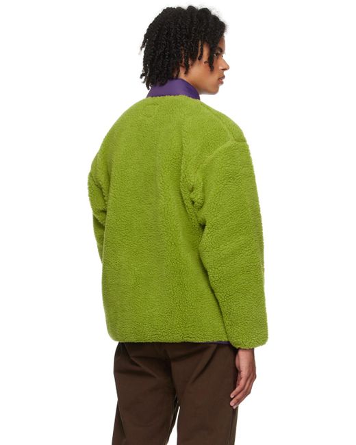 Gramicci Green Stand Collar Jacket for men