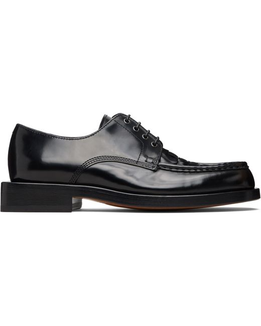 Jacquemus Black La Croisière 'The Woven' Derbies for men