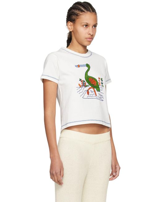Bode Multicolor Off- Heron T-Shirt
