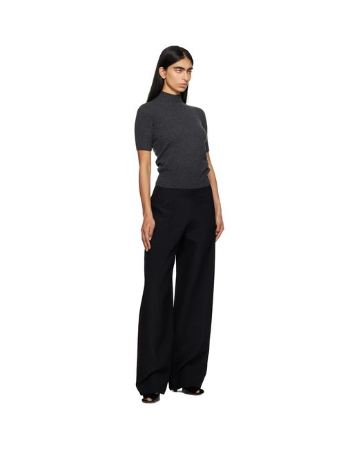 Khaite Black Lennerd Trousers