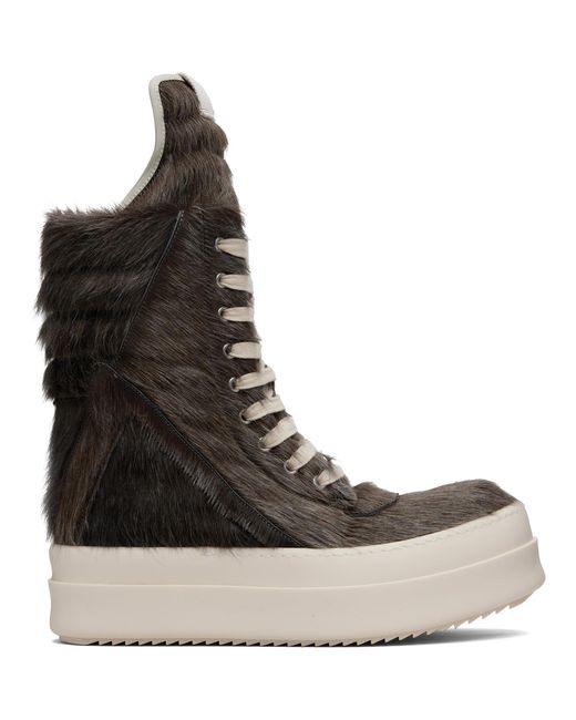 Rick Owens Brown Concordians Megageobaskets Sneakers for men