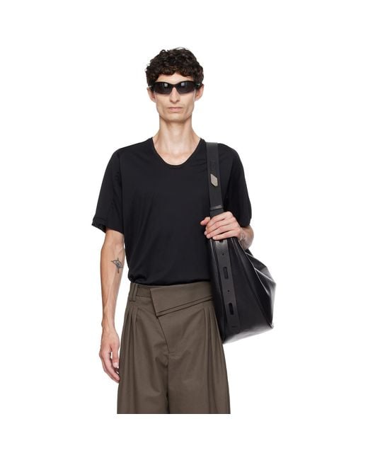 Kiko Kostadinov Black Astro Short Sleeves T-Shirt for men