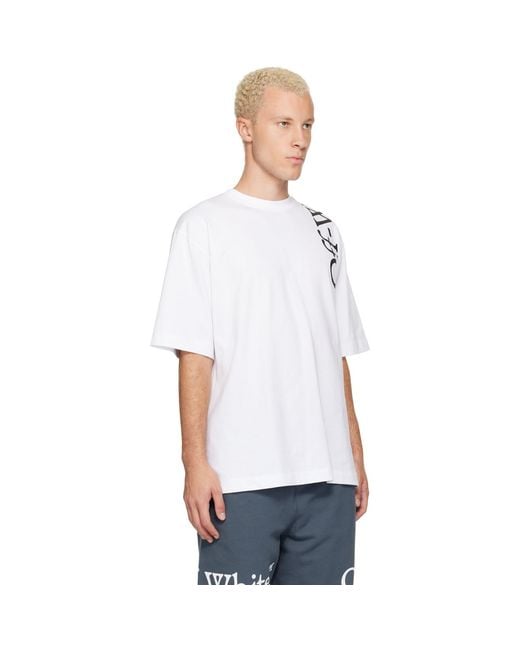 Off-White c/o Virgil Abloh White Vertical Bookish Skate T-Shirt for men