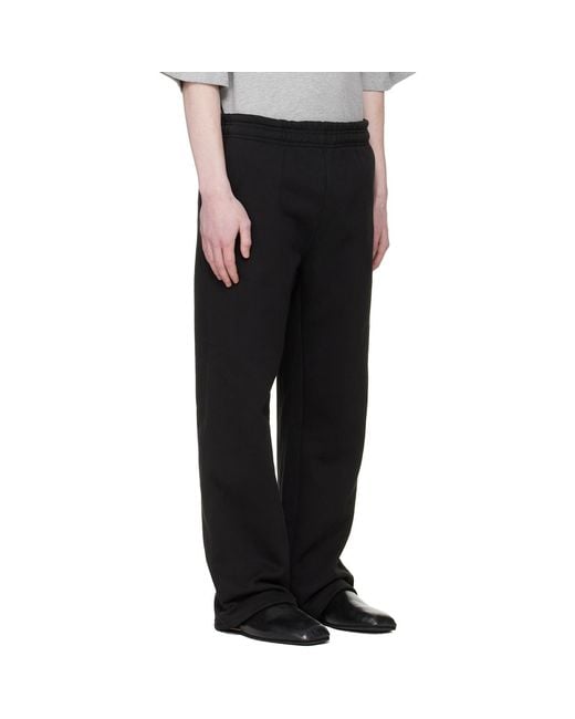 Entire studios Black Straight Leg Sweatpants for men