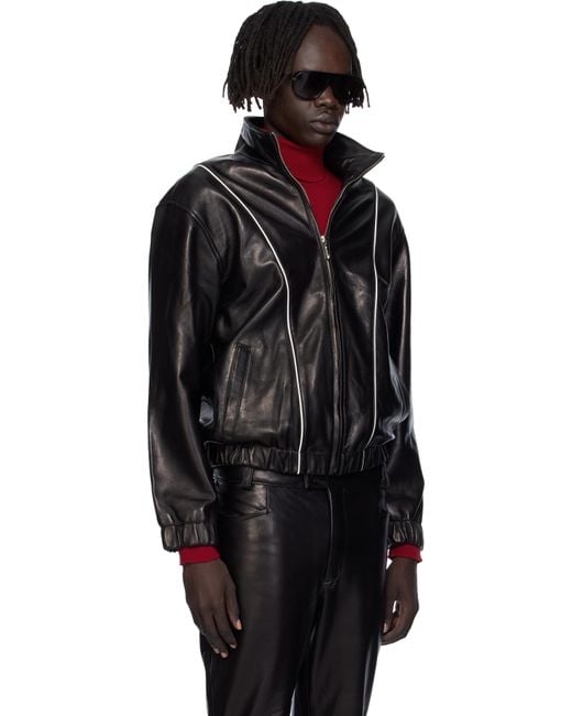Ernest W. Baker Black Track Jacket for men