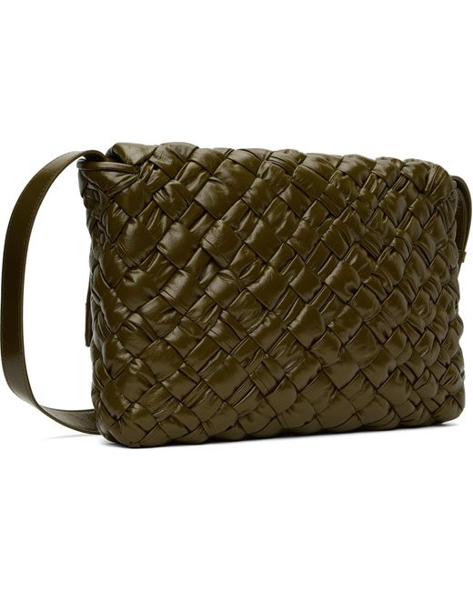 Bottega Veneta Green Khaki Rumple Messenger Bag for men
