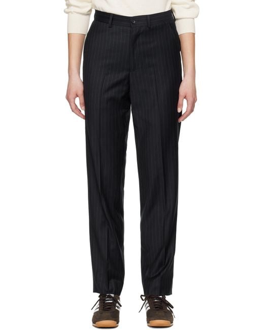 Carter Young Black Flat Front Trousers