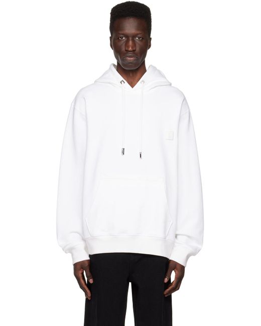 Wooyoungmi White Whiye Pyramid Hoodie for men