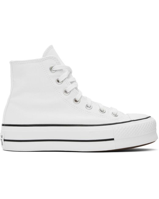 Converse Black Chuck Taylor All Star Canvas Platform High Top Sneakers