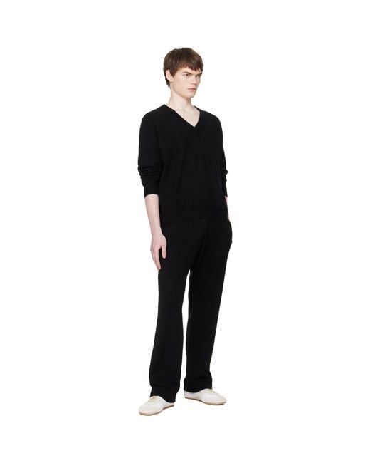 Entire studios Black Knit Lounge Pants for men