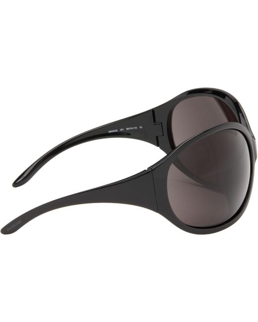 Balenciaga Black Phantom Round Sunglasses