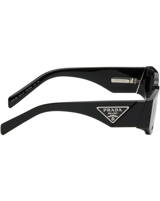 Prada Black Triangle Logo Sunglasses for men