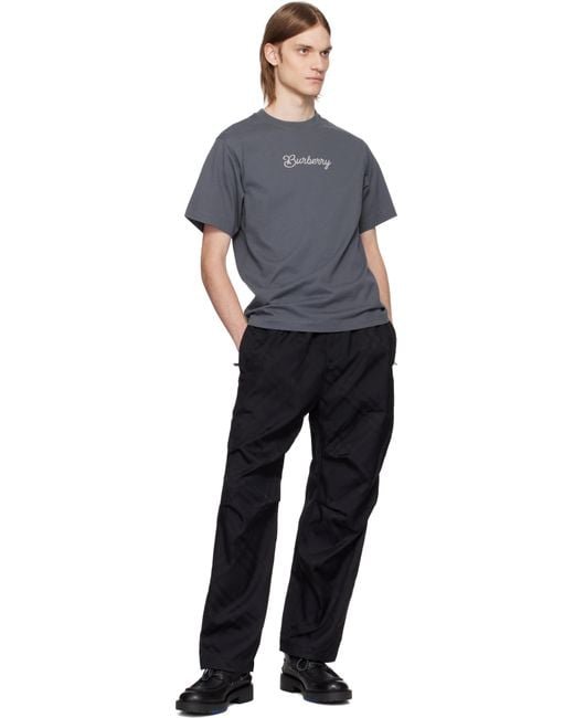 【関税込み】Burberry グレー Surfer Knight コットン Tシャツ Surfer Knight Cotton T-shirt in Magnet - Men | Burberry