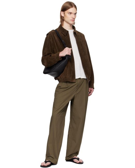 メンズ The Row ブラック ラージ Slouchy Banana バッグ Black