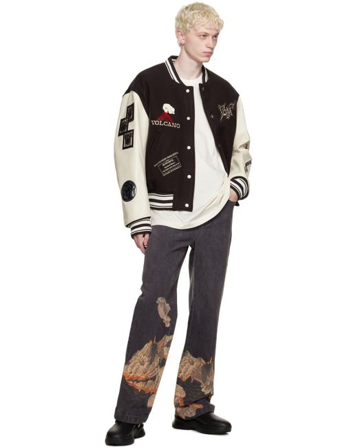 Wooyoungmi Multicolor Gray Volcano Jeans for men