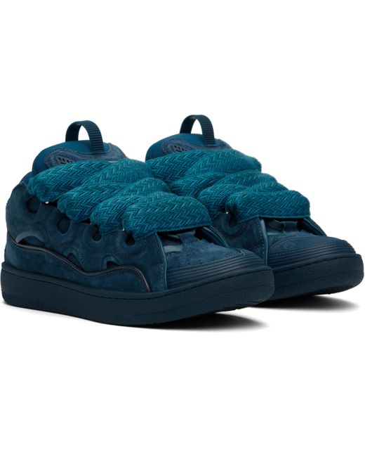 Baskets Curb Bleues En Cuir Lanvin pour homme en coloris Blue