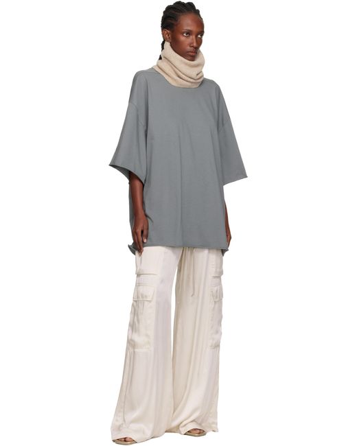 Rick Owens Natural Concordians Tube Scarf