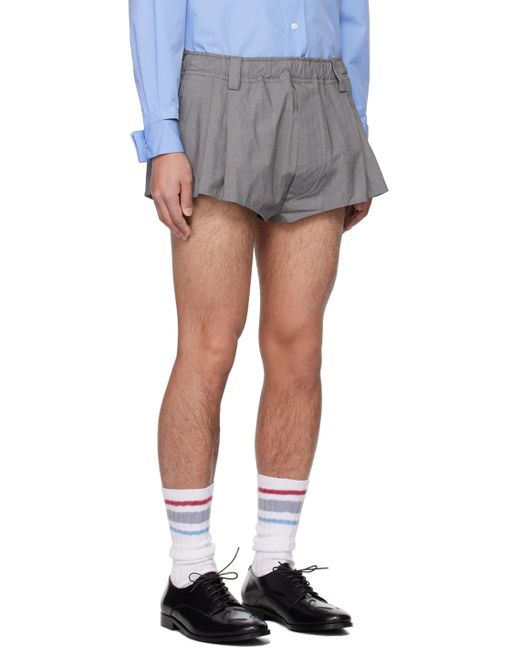 MERYLL ROGGE Blue Micro Shorts for men