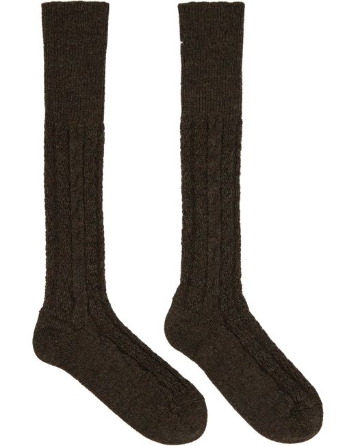 Maison Margiela Black Bootleg Socks for men