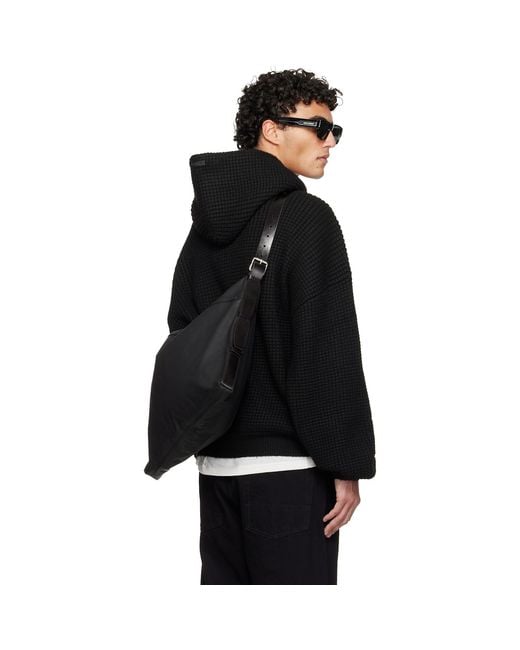Fear Of God Black Holiday Heavy Waffle 90S Hoodie for men