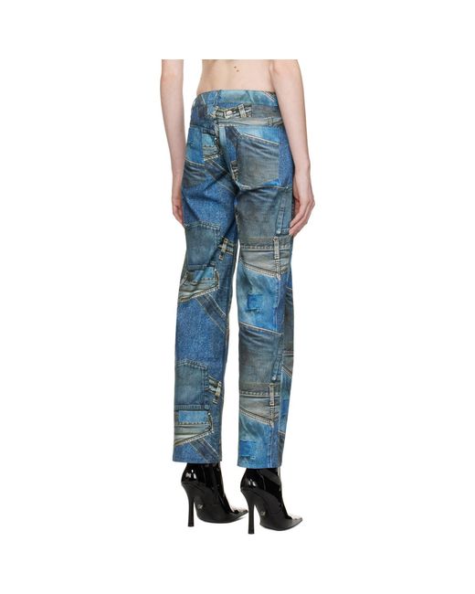 Miaou Blue Atlas Trousers