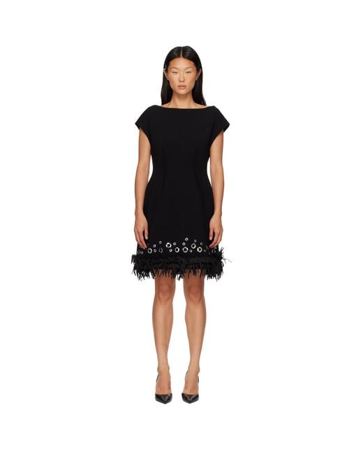 Proenza Schouler Black Grazziela Minidress