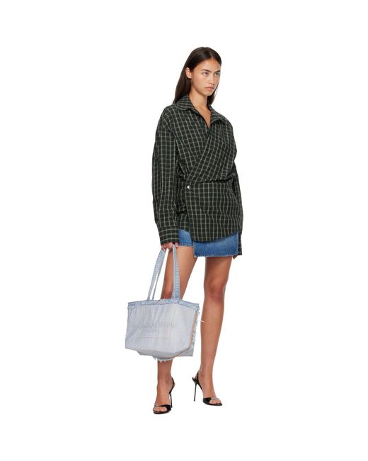Alexander Wang Blue Punch Medium Fray Tote