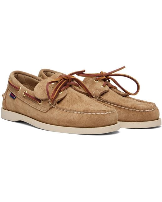 Sebago Brown Portland Artisan Ox Boat Shoes for men