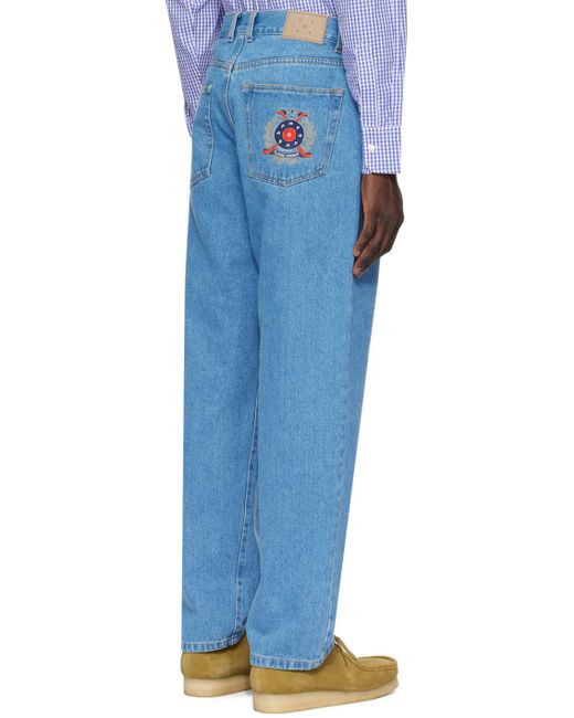 Pop Trading Co. Blue Crest Jeans for men