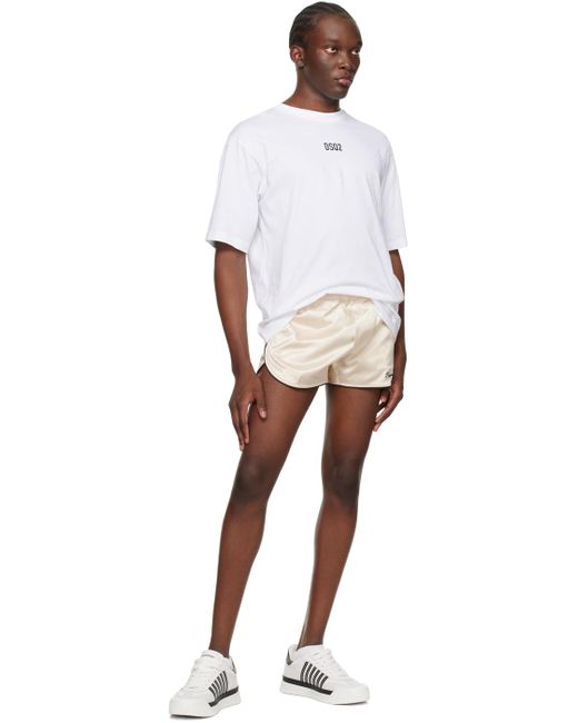 DSquared² Multicolor Beige Suite Shorts for men
