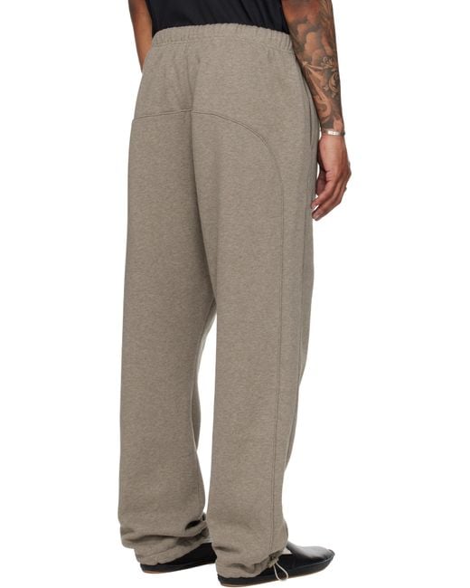 Fear Of God Natural Relaxed Fleece Piping Sweatpants for men