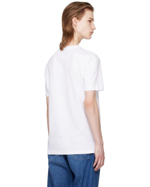 メンズ Versace ホワイト メドゥーサ Tシャツ White
