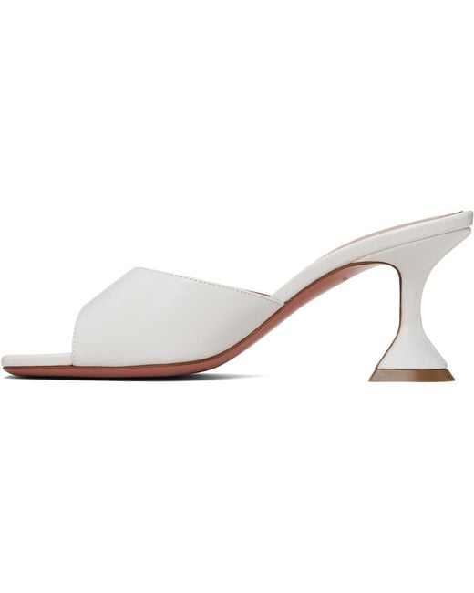 AMINA MUADDI White Lupita Slipper 70 Heeled Sandals