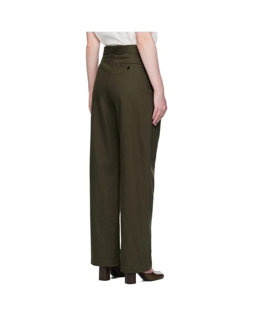 Burberry Multicolor Gabardine Belted Trousers