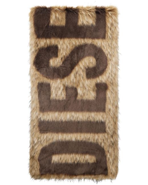 DIESEL Brown S-Aber Scarf for men