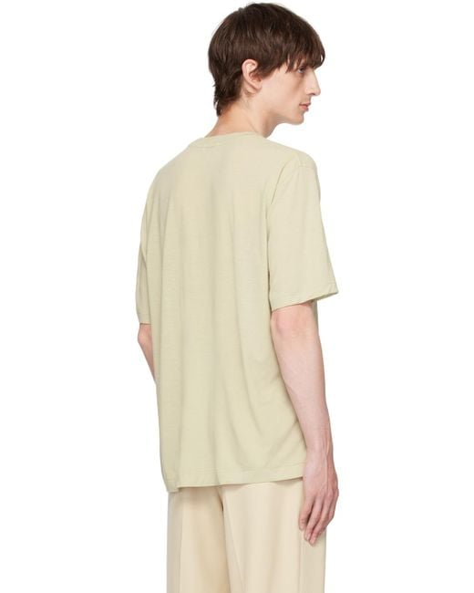 Auralee Natural Super Soft T-Shirt for men