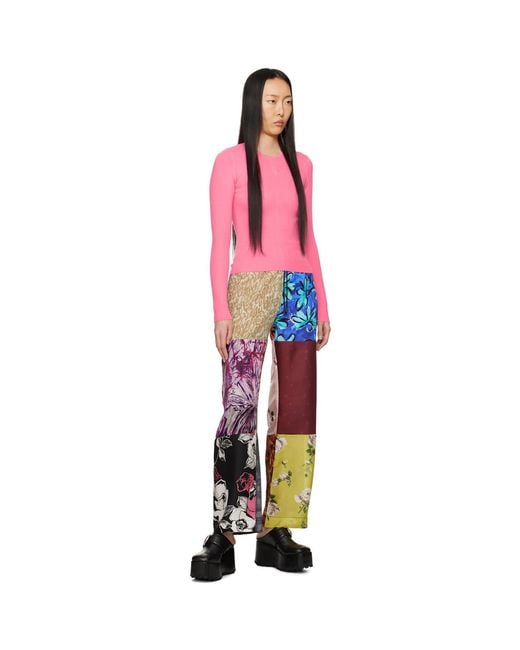 MARINE SERRE Pink Core Sweater