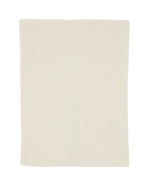 Rick Owens Natural Off- Tower Tube Scarf for men