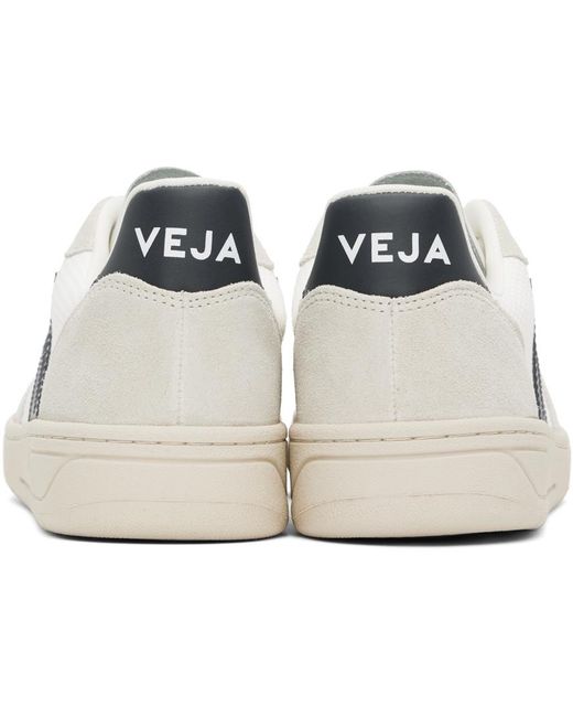 Veja Black White & Navy V-10 B-mesh Sneakers for men
