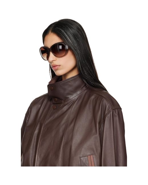 Oliver Peoples Black Taupe Maridan Sunglasses