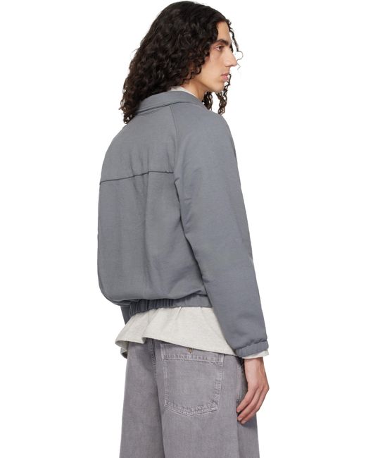 Lady White Co. Textured Coach Jacket in Gray for Men | Lyst