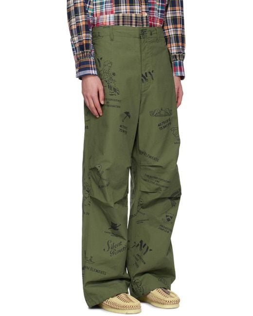 Engineered Garments Green Over Trousers for men