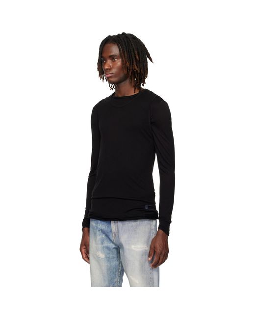 Carrera Black Doria Double Layer T-Shirt Set for men