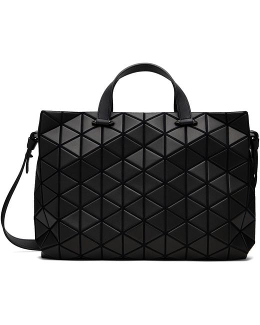 Issey Miyake Black Matte Tonneau Bag for men