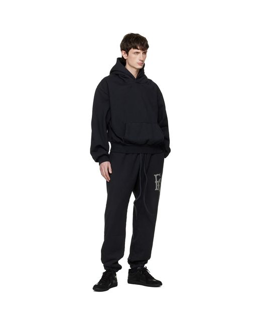 Fear Of God Blue Sunfaded Classic Half Raglan Pocket Hoodie for men