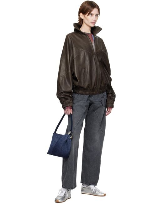 メンズ J.W. Anderson ブルー スモール Jwa Corner バケットバッグ Blue