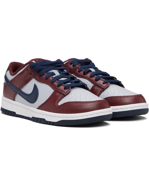 Nike Black Burgundy & Dunk Low Retro Sneakers for men