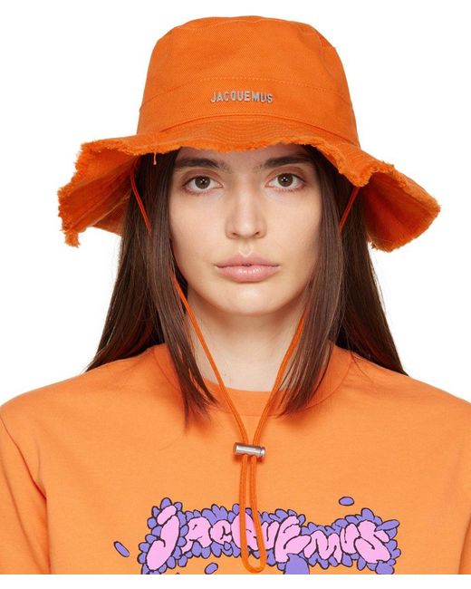 Jacquemus Orange 'le Bob Artichaut' Beach Hat Lyst